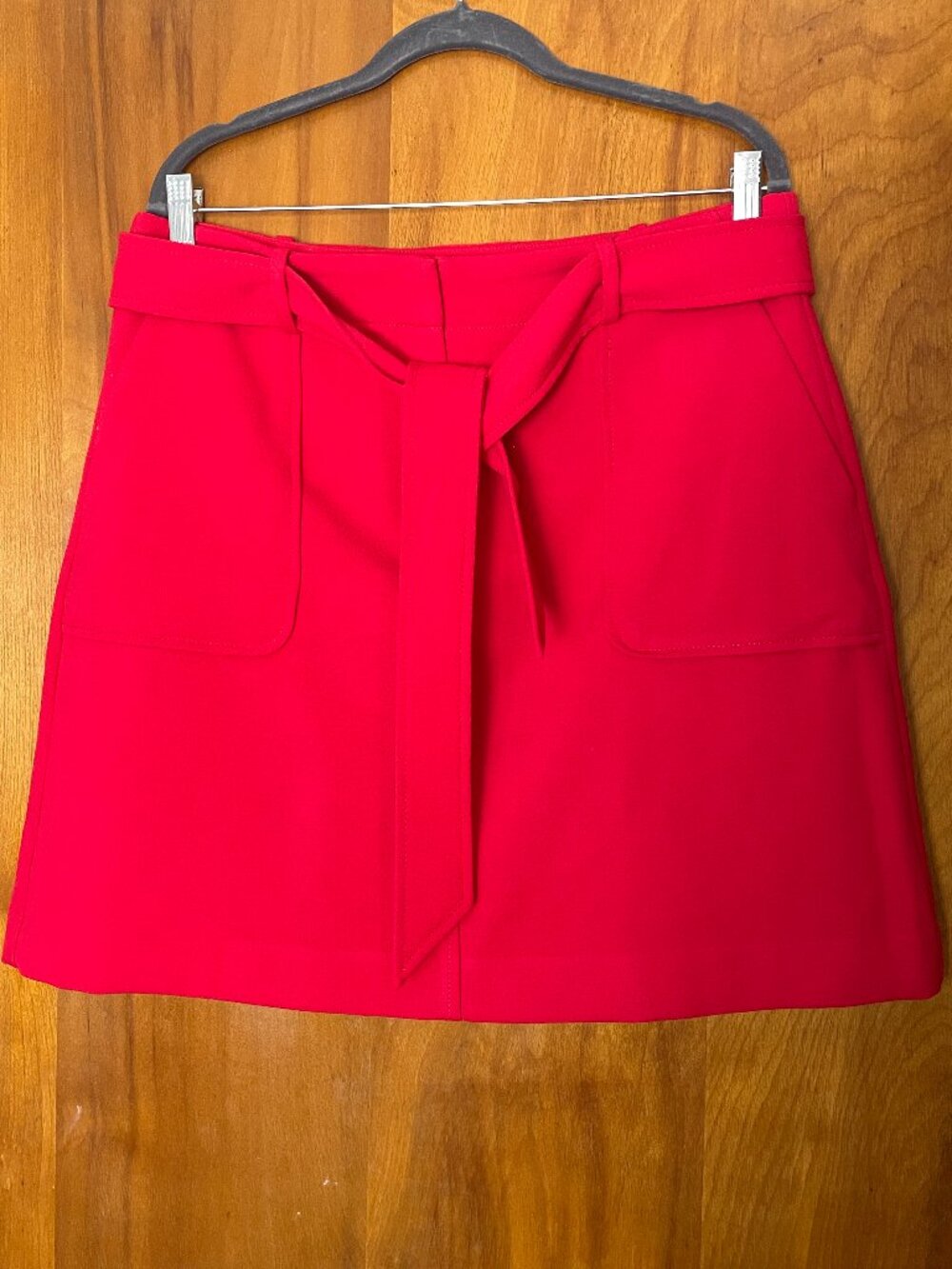 Ann Taylor Loft True Red A-line Skirt Pockets Size 12 Smart-Casual‎ Versatile